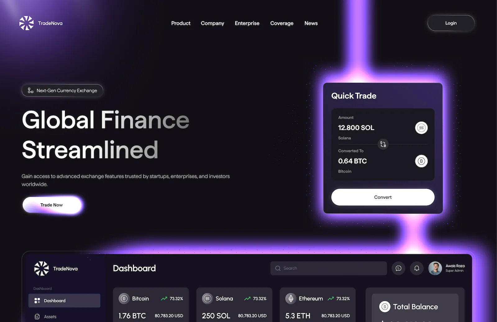Dashboard Interface